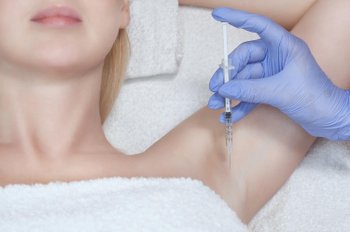 Botox-Behandlung gegen starkes Schwitzen
